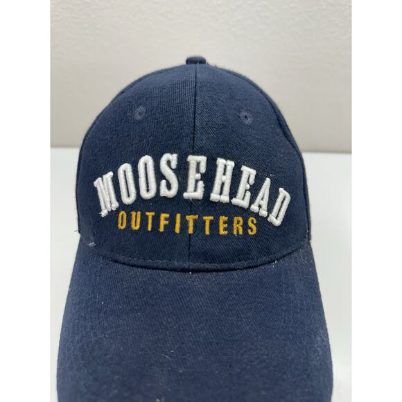 Unbranded Baseball Hat Moosehead Outfitters Logo Embroidered Blue Cap - Picture 2 of 8